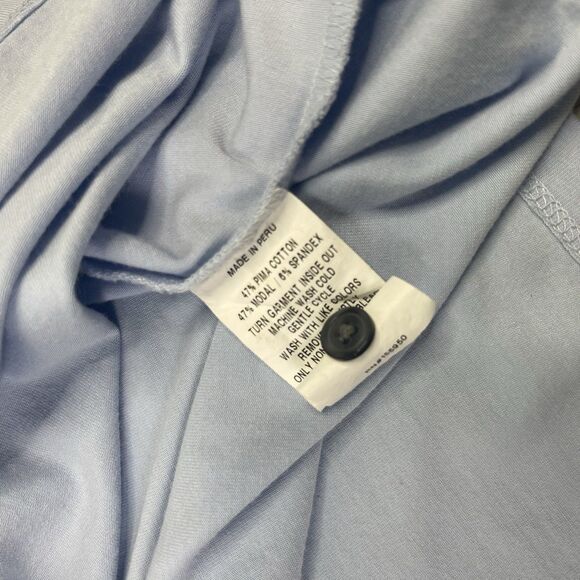 Greyson Polo Shirt Mens Medium Powder Blue Golf Palmetto Performance READ N - Picture 9 of 11